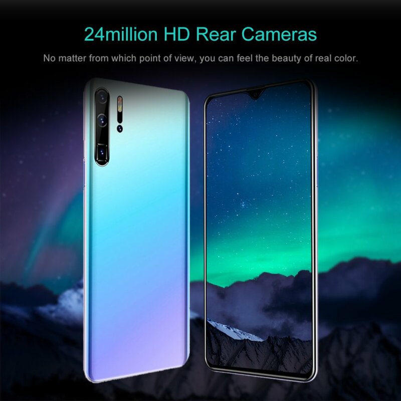P30Pro Smartphone 6.3-Inch Water Drop Grote Screen 1 + 16G Water Drop Screen Android Systeem 2800Mah smart Mobiele Telefoon