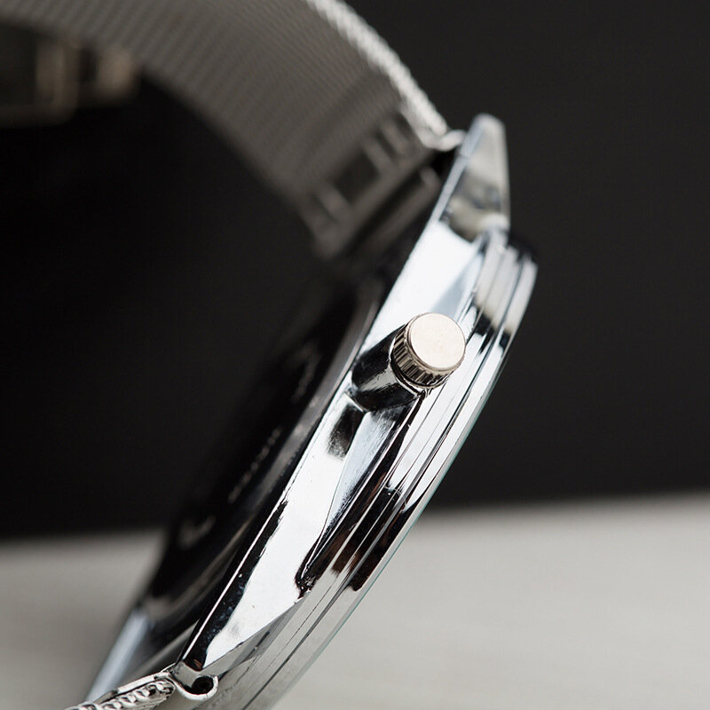 Moda simples relógios femininos retângulo relógios feminino cinto de malha de aço inoxidável relógio de quartzo relojes mujer relogio feminino