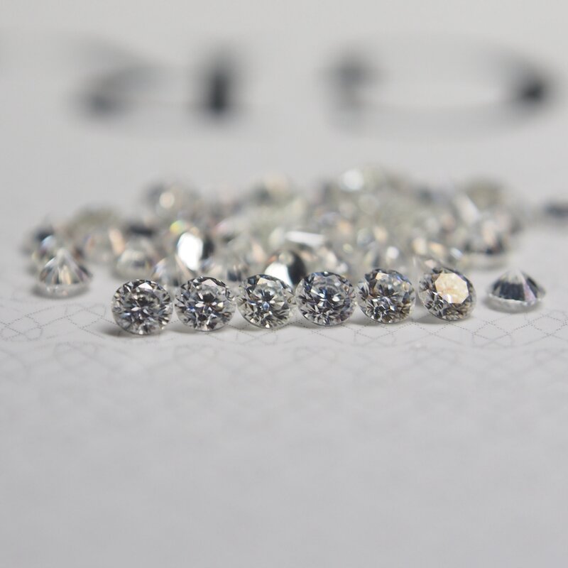 Diamante Blanco de moissanita, 1 quilate/bolsa, color GH, 2,30 MM, corte de estrella, piedra suelta