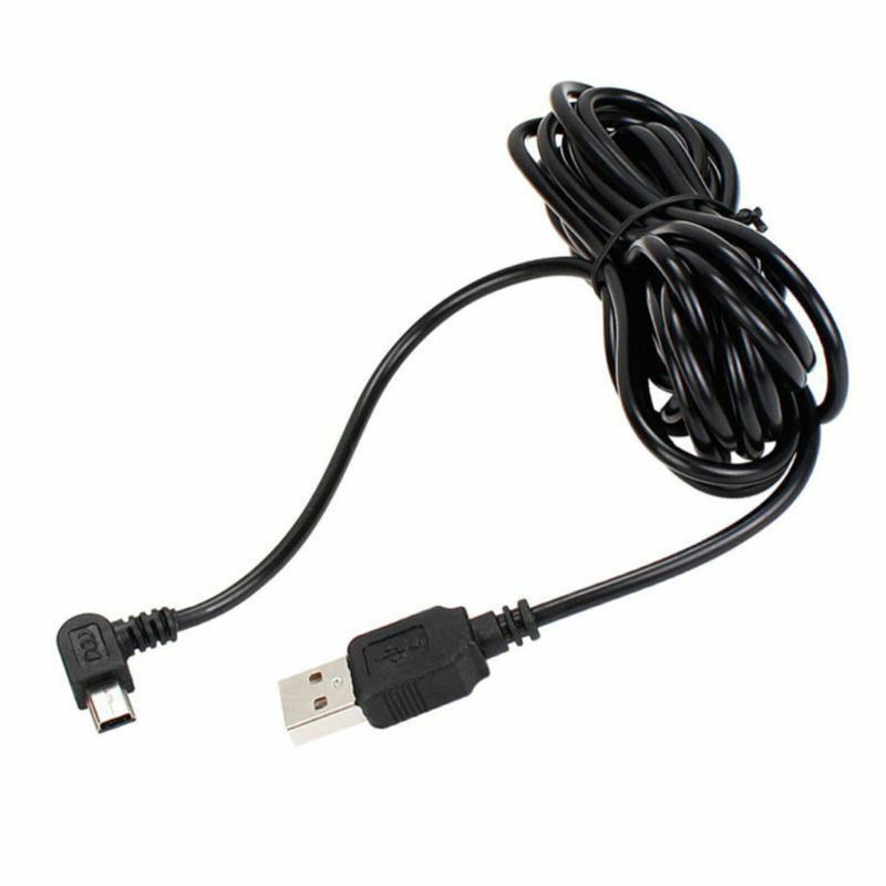 3.5M rodzaj USB-A do Mini 5Pin kąt prosty kabel do ładowania dla nawigacja GPS PXPA