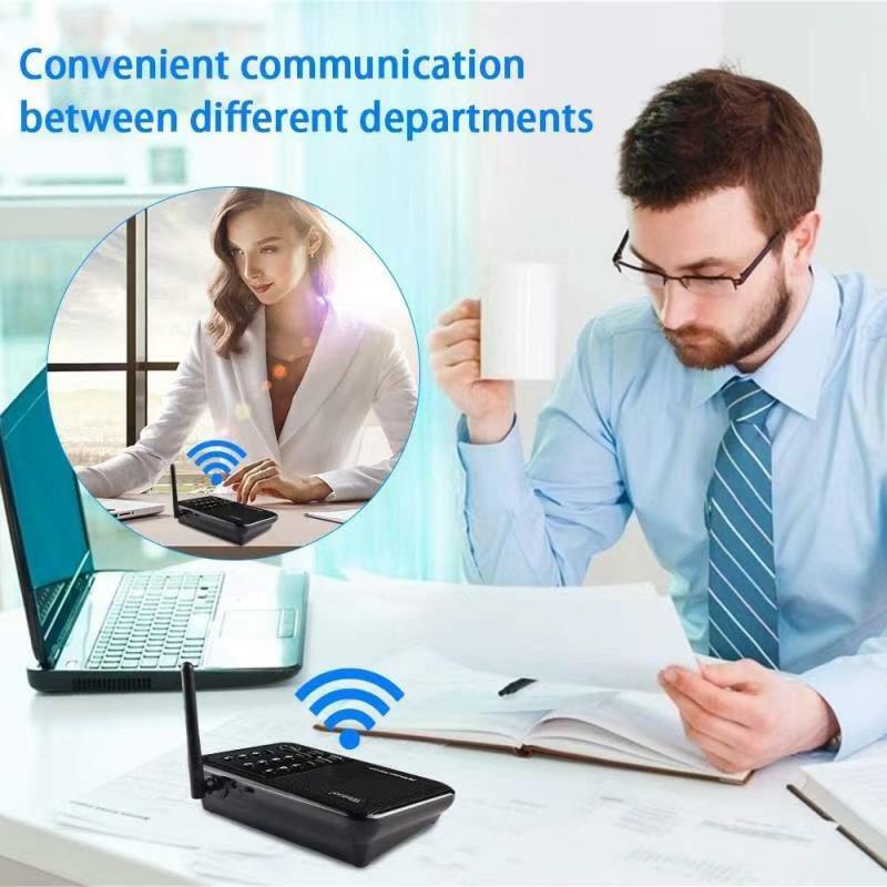 Intercomunicador de Audio inalámbrico para interiores, sistema de intercomunicación de 2 vías para casa, oficina y negocios