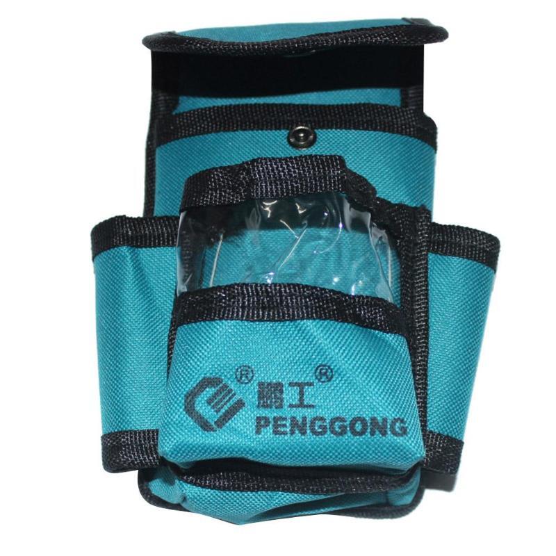 Bolsa de herramientas con múltiples bolsillos para electricista, bolsillo de cintura para herramientas, Oganizer, 53x13x2 cm