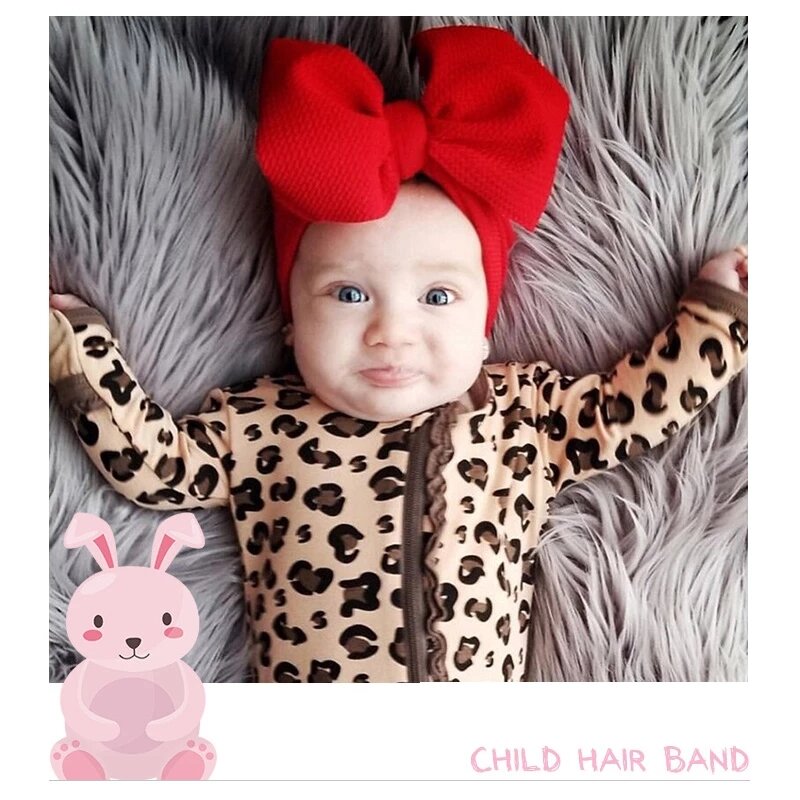 Venda quente bebê bandana turbante atada faixa de cabelo do bebê recém-nascido crianças bowknot headwear acessórios de cabelo dropshipping