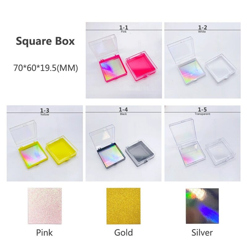 Showerstar All Kinds Of Cosmetic Eyelashes Packaging Change Wholesale Design Logo Design Round Square Cardboard Box