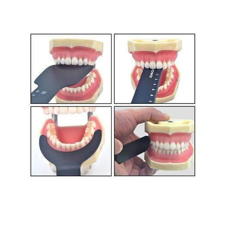 Espejo fotográfico Intraoral Autoclavable para dentista, tablero de fondo negro con contraste Dental, 6 unids/set