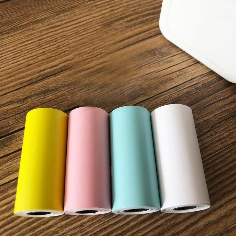 57x25mm Thermal Printing Sticking Paper for MEMOBIRD GT1 GO G3 POS Photo Printer Portable Useful Durable Practical Solid Color