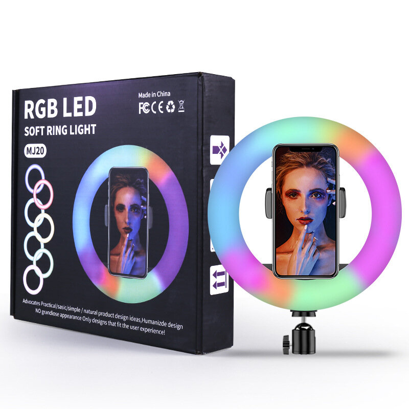 Penjualan Terlaris 10 Inci Lampu Fill Cincin Kecantikan Lampu Fill LED Mendukung Tripod Portabel Live Video Shoot Vlog TikTok Makeup Video
