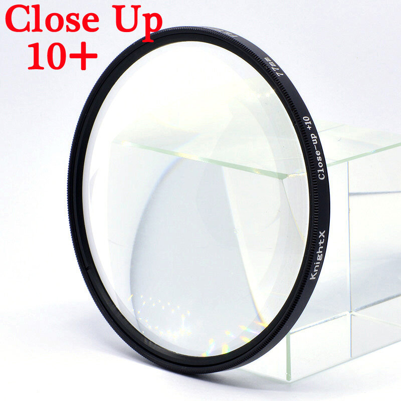 KnightX Macro close up 10+ Lens Filter For Canon eos Sony Nikon d600 200d accessories 60d 18-200 400d 49 52 55 58 62 67 72 77 mm