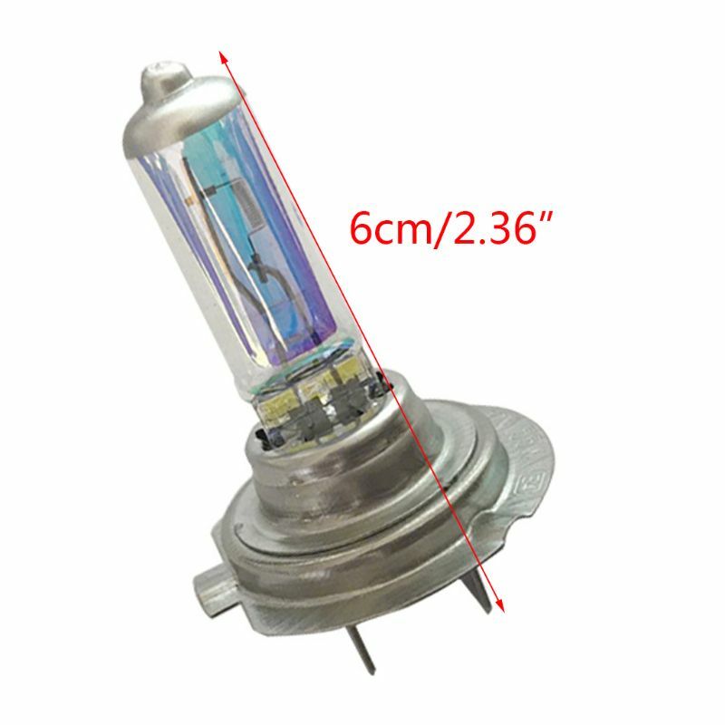 2Pcs H7 55W/100W 12V 3500-4500k Xenon Gas Halogen Headlight Light Bulbs Auto Exterior Light