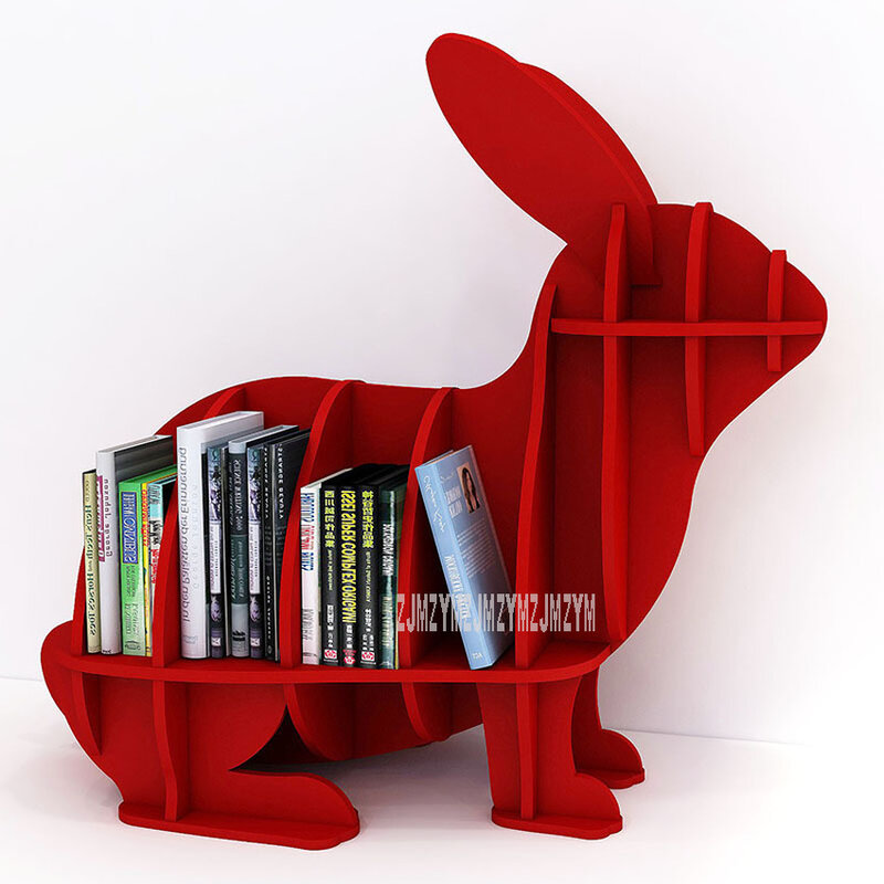 S/Mรูปสัตว์กระต่ายตู้หนังสือเด็กอนุบาลเฟอร์นิเจอร์ชั้นวางหนังสือเด็กชั้นหนังสือRack Homeชั้นตกแต่งเครื่องประดับ
