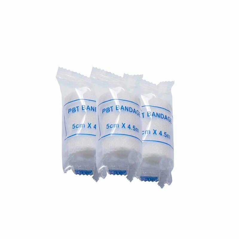 1 Roll 5cmx4m PBT Elastic Bandage First Aid Kit Gauze Roll Dressing