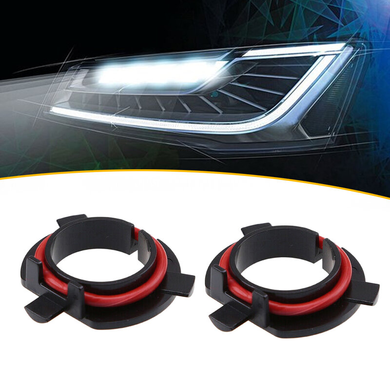 2 Buah H7 LED Headlight Bulb Adaptor Base Holder Retainer Clip Accessories untuk Kia Hyundai Mitsubishi