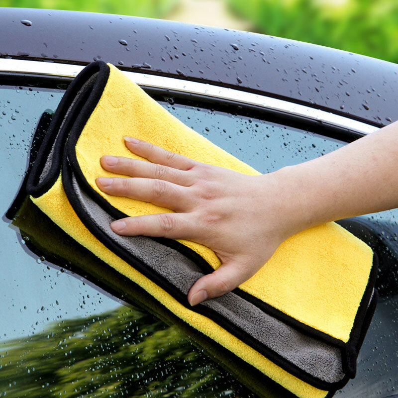 Profesjonalny ręcznik z mikrofibry Premium gruby ręcznik do czyszczenia ręcznik do suszenia chłonne czyszczenie dwustronne pluszowe ręczniki do samochodów