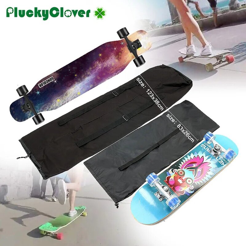 Impermeável Oxford pano Longboard Bag, mochilas portáteis para skate elétrico, Dance Board, 123cm x 38cm
