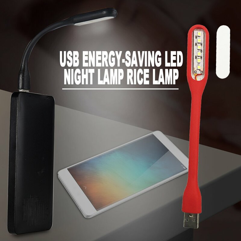 Draagbare Mini Usb Led Flexbiable Nachtlampje Super Heldere Boek Licht Leeslamp Voor Power Bank Pc Laptop Notebook Drop schip