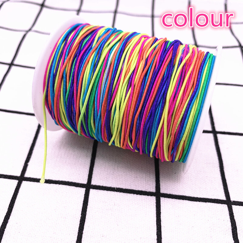 Эластичная круглая эластичная повязка лента, шнур для шитья «сделай сам», 1,0 мм, 10 ярдов/партия
