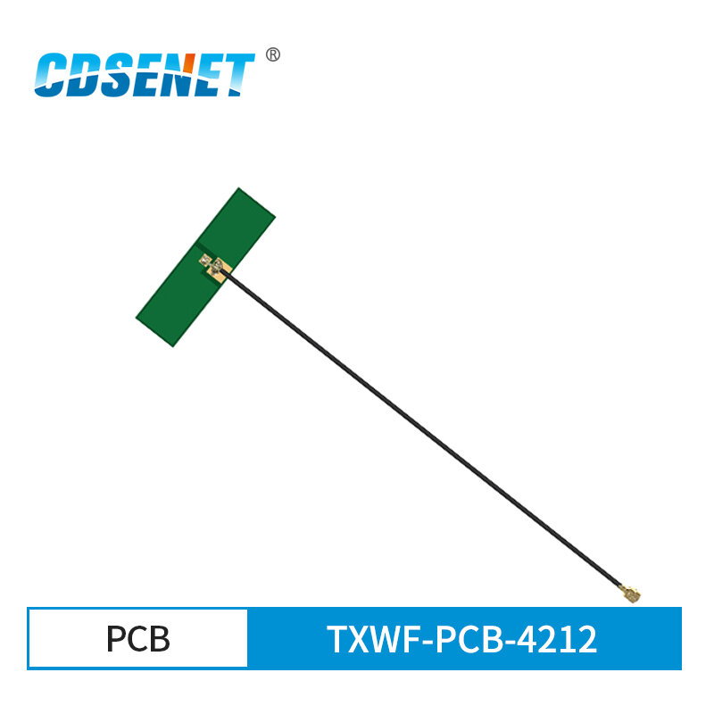 Antena integrada PCB, 2,4 GHz, 5,8 GHz, 2dBi, interfaz IPEX, antenas omnidireccionales de tamaño pequeño, TXWF-PCB-4212 autoadhesiva