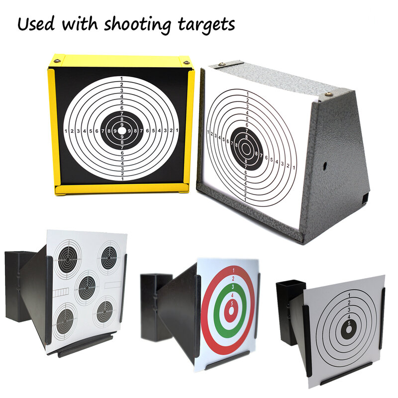 Papier cible de tir pour entraînement au paintball, accessoire de chasse, pour entonnoir, piège à balles, 100 pièces/ensemble