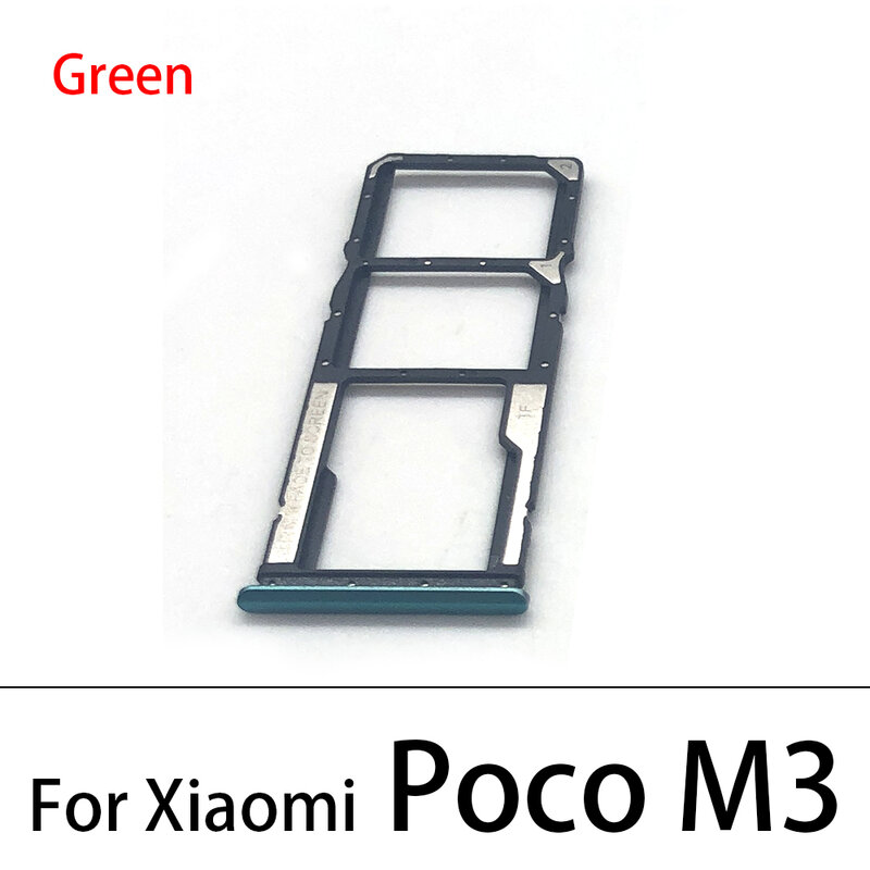 Bandeja de tarjeta Sim para Xiaomi Poco M3/Poco F3, ranura de tarjeta Micro SIM Dual, soporte de bandeja, piezas de lector de tarjetas SD