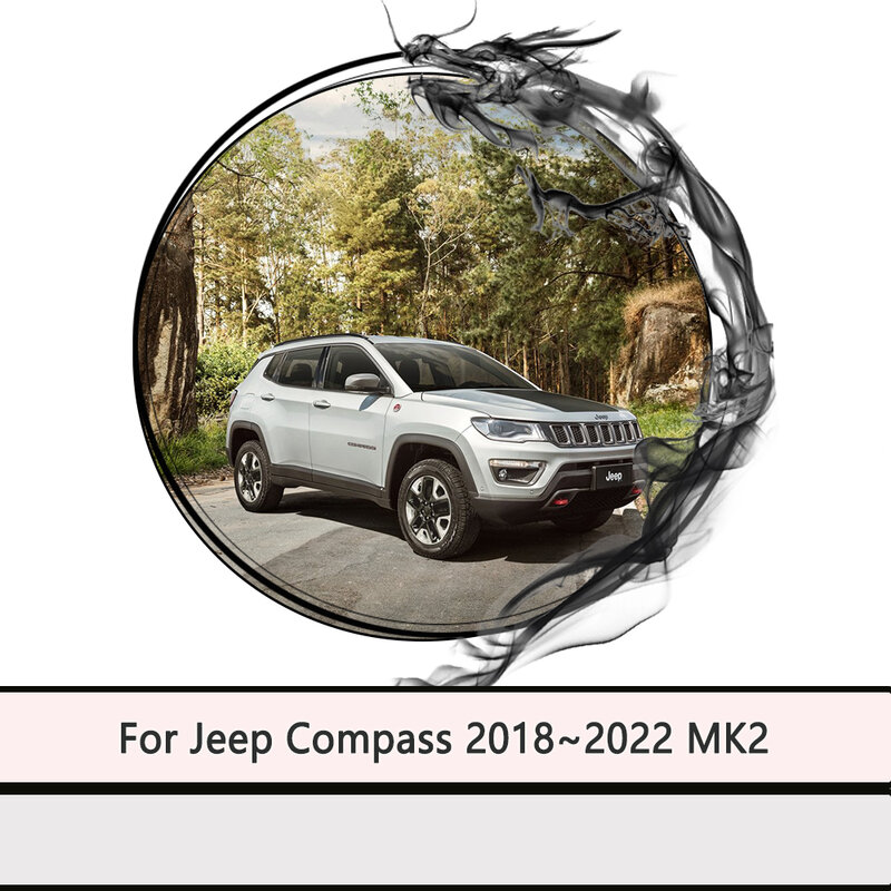 Dla Jeep Compass 2018 ~ 2022 MK2 2019 2020 2021 błotniki błotniki błotnik Mud Auto części błotnik błotniki pokrywa akcesoria