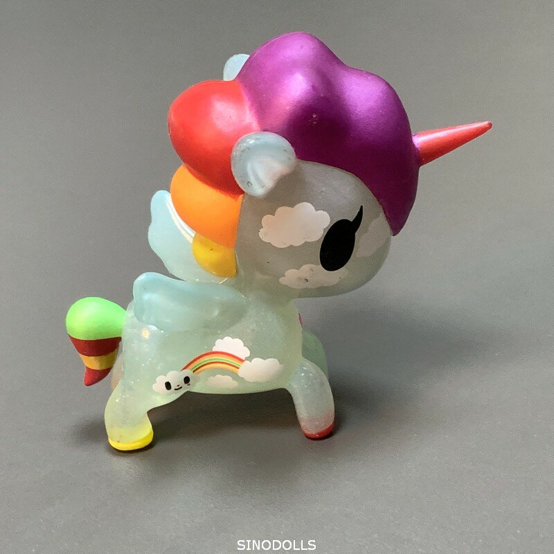 Lote unicornio caballo Serie 3 muñecas 3 "Mini vinilo figuras de acción de juguete regalos