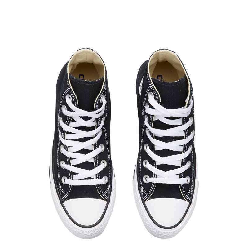 Oryginalny autentyczny Converse all star Classic High-top Unisex buty na deskorolkę sznurowane płótno obuwie czarno-białe 101010