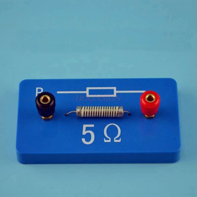 Bobina di resistenza resistenza fissa tipo di aspirazione magnetica scatola di dimostrazione dell'elettricità accessori per insegnanti resistenza fissa da 5 ohm