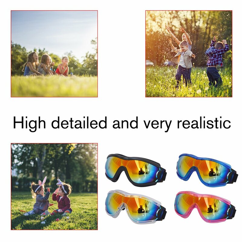 Детские лыжные очки, двойные незапотевающие детские лыжные очки UV400, зимние очки, уличные спортивные очки для девочек и мальчиков, очки для сноуборда