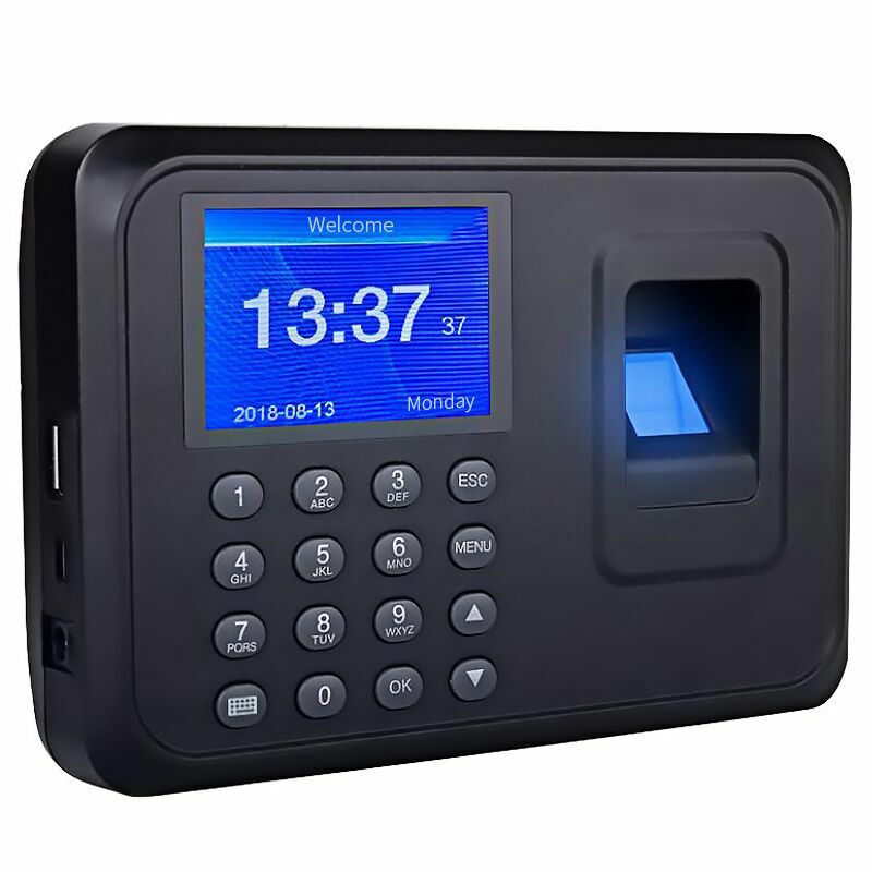 2.4 "kolorowy wyświetlacz TFT LCD USB biometryczny linie papilarne czas obecności System i System kontroli czasu rejestratora dla biura pracownika