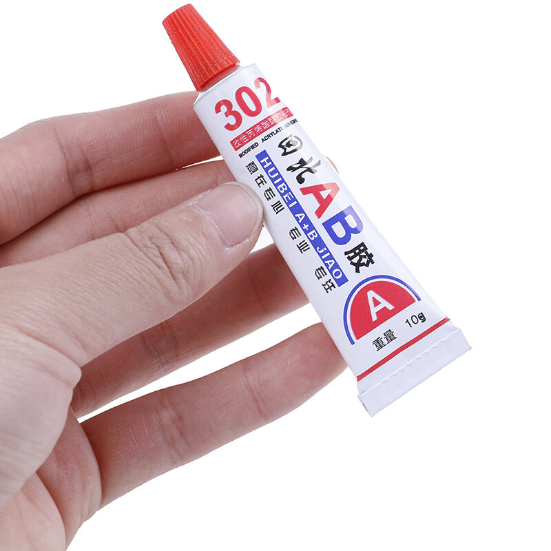 2pcs Super AB Glue Iron Stainless Steel Aluminium Alloy Glass Plastic Wood Ceramic Marble Strong Quick-drying Epoxy Adhesive 6g