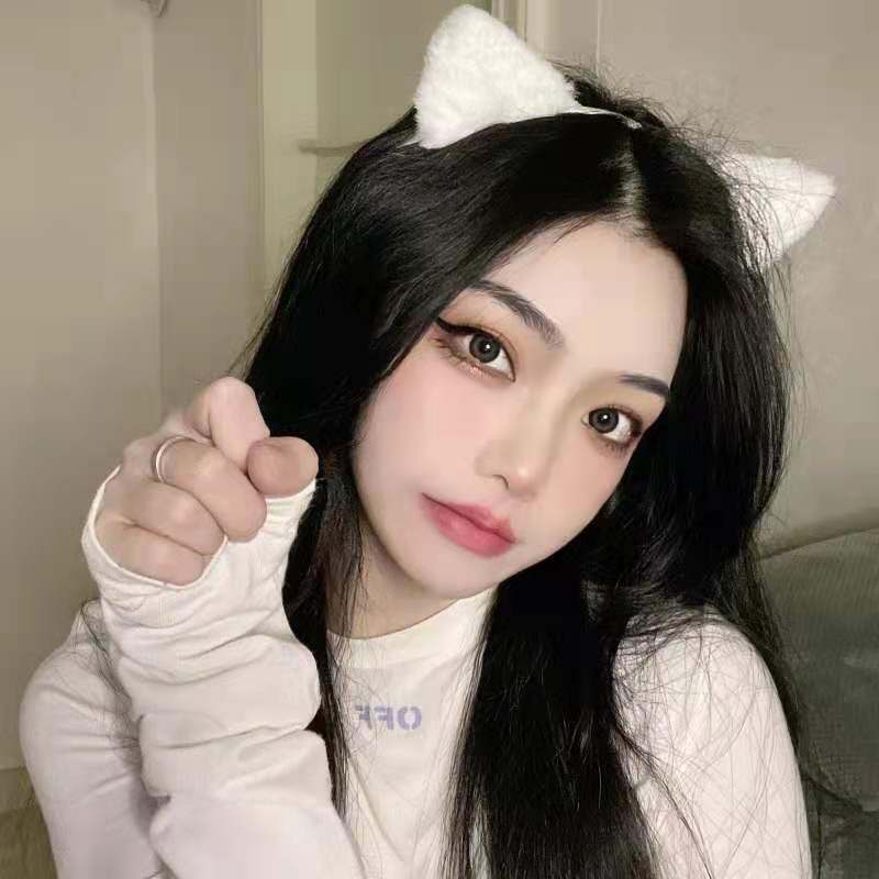 Coiffe oreilles de chat cosplay oreilles d'ours mignon blanc rose noir bandeau lolita
