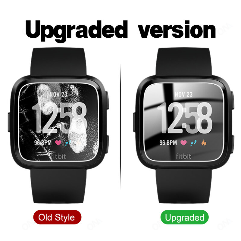9h premium vidro temperado para fitbit versa & versa lite smartwatch protetor de tela filme acessórios (não para versa 2)