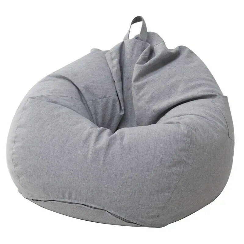 100X120 Sofas Cover puff Gigante Chairs Without Filler Linen Cloth Lounger Seat Bean Bag Pouf Puff Couch Tatami Pouf Salon Puff