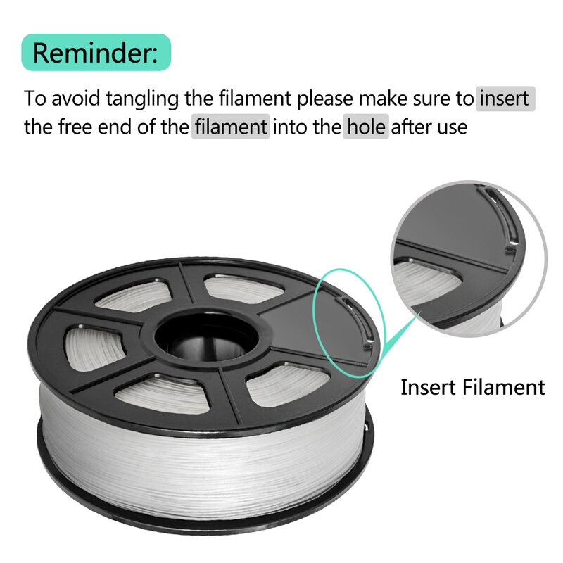 SUNLU 1กก.1.75มม.ABS Filament 3D Priniter Filament รองรับฤดูหนาวชุดการพิมพ์1KG Spool ความแข็งสูง Fast การจัดส่ง
