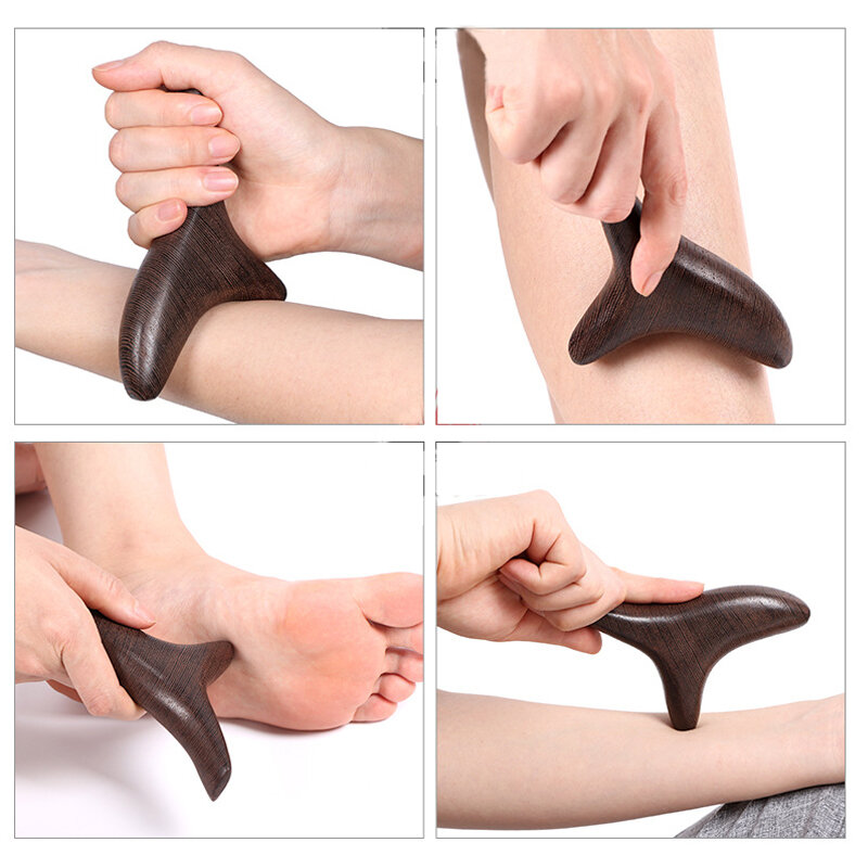 Vietnam Fragrant Wood Massager Presotherapy Tools Body Foot Reflexology Shiatsu Thai Massage Scraping Board