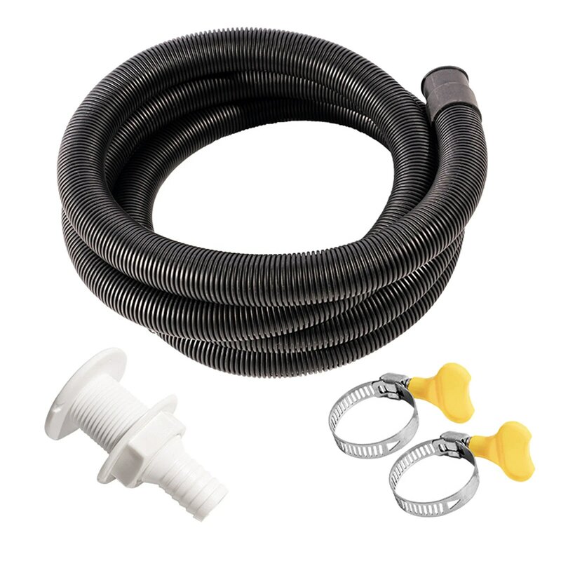 1set Bilge Pump Hose Installation Kit for 3/4-Inch diameter pump outlet with Hose Clamps and Connector for Boats Marine Yacht