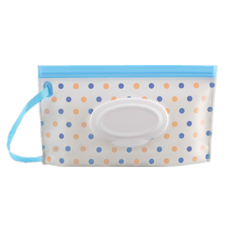 Easy Carry Snap Strap Wipes Carrying Pouch EVA Napkin Storage Box Wet Wipes Container Cosmetic Case Waterproof Envelopes Covers