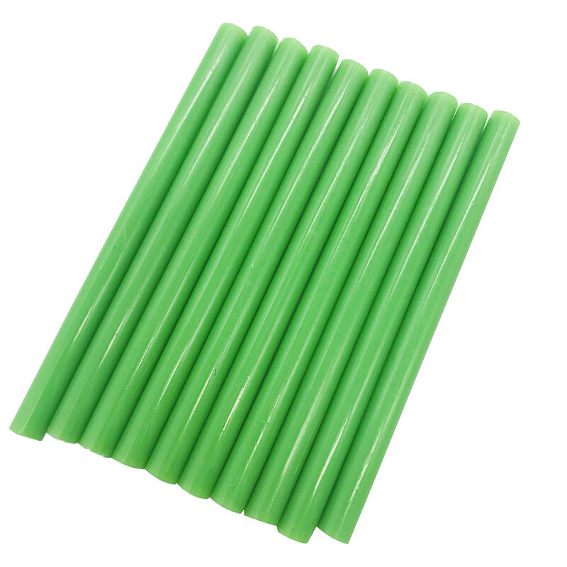 10 Pcs Groene Kleur 7Mm Hot Melt Lijm Sticks Voor Elektrische Lijmpistool Car Audio Craft Reparatie Sticks Lijm zegellak Stok