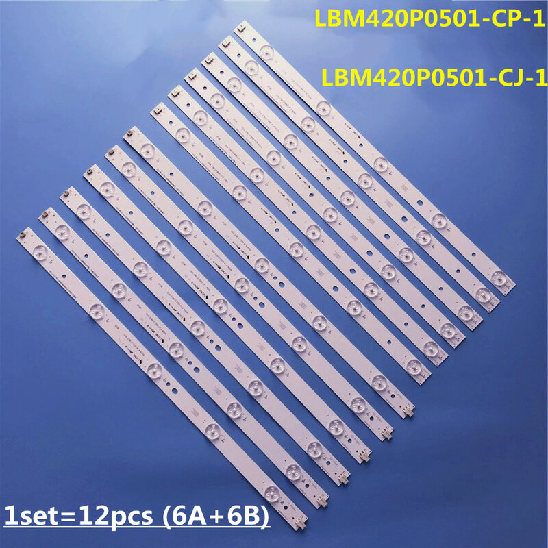 Tira de retroiluminação LED para LBM420P0501-CP-1, LBM420P0501-CJ-1, LC-42LB150U, LC-42LD264E, LC-42LD266K, T420HVN06.3, TPT420H2