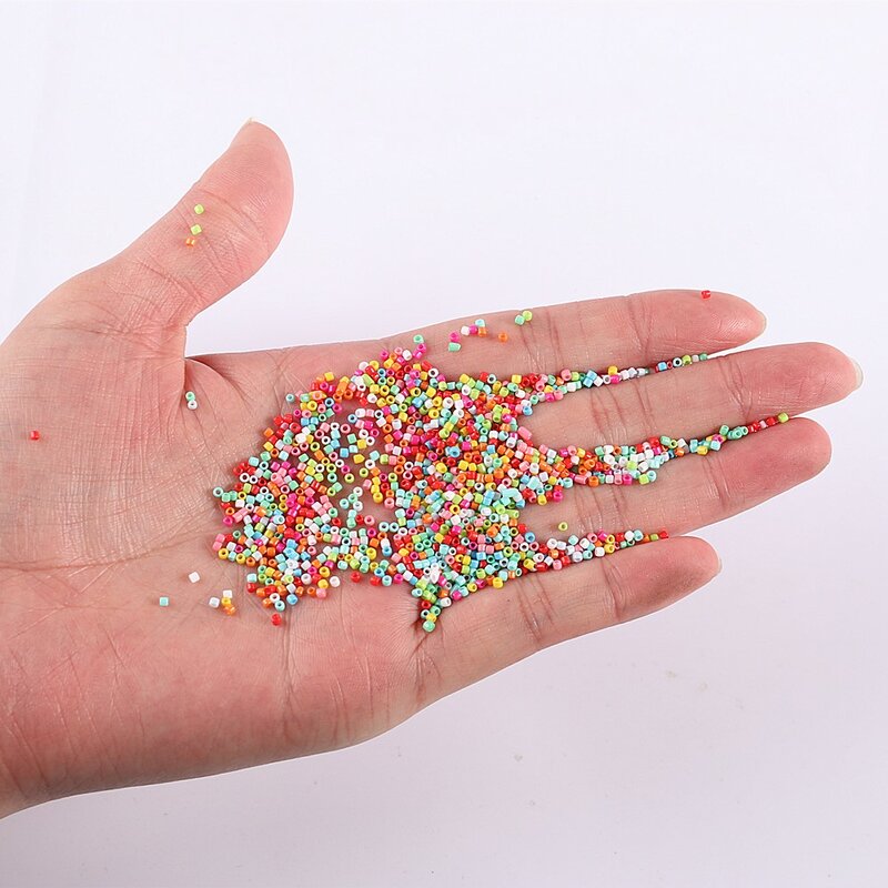 1.5/2/3/3.6mm AB szkło kolorowe koraliki błyszczące czeskie Bugle Seedbead do tworzenia biżuterii naszyjnik bransoletka Diy akcesoria