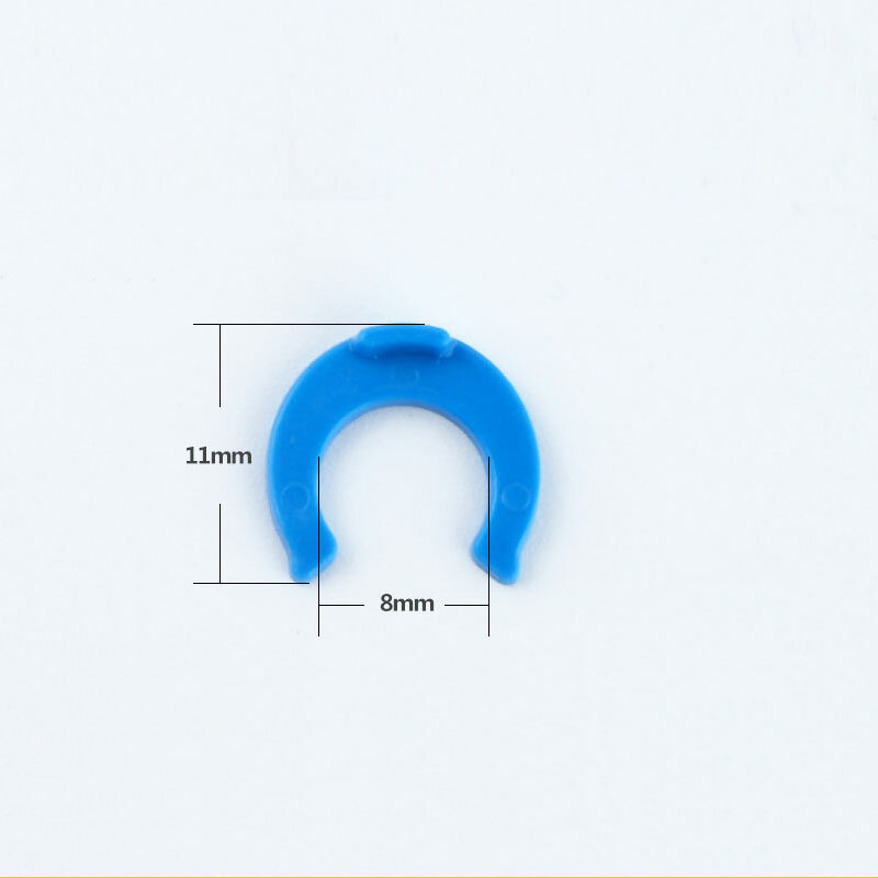 Conector de água ro com fivela, conector azul de 1/4 "" od, fivela de junta em c, diâmetro de 1/4mm, acessórios para sistema de encaixe de tubulação pe