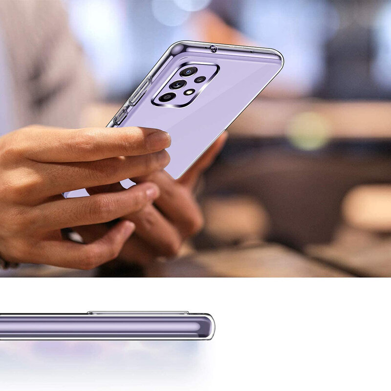 Casing Ponsel Lunak Silikon Bening untuk Samsung Galaxy A72 A52 A32 A22 A12 A71 A51 A41 A31 A70 A50 A30 A20 Fundas Coque Ultra Tipis