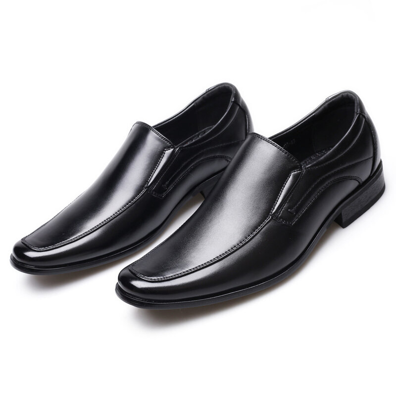 أحذية رجال الأعمال الكلاسيكية موضة أنيقة أحذية الزفاف الرسمية الرجال الانزلاق على مكتب أكسفورد أحذية للرجال LH100006
