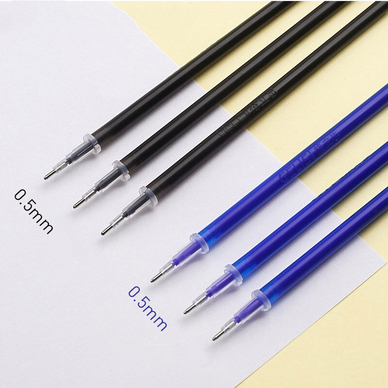 0.5มม.1-52Pcs Erasable Gel Pen เติม Rod ล้างทำความสะอาดได้จับ Magic Erasable Pen สำหรับ Office เขียนเครื่องเขียนอุปกรณ์