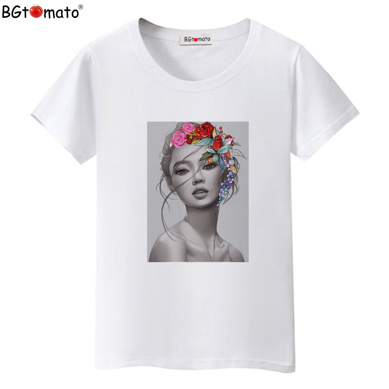 BGtomato Poleras Mujer De Moda летняя футболка женская Medusa печать Harajuku рубашка женская футболка