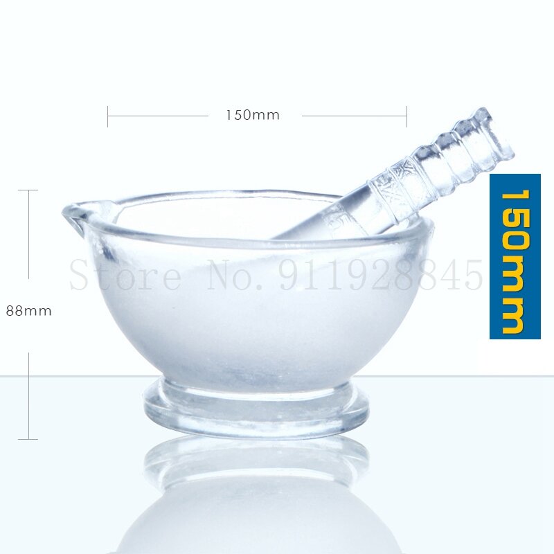 1 stücke Labor Durchmesser 60mm zu 180mm Glas mörtel und stößel Glas Mörtel schüssel alle größe verfügbar
