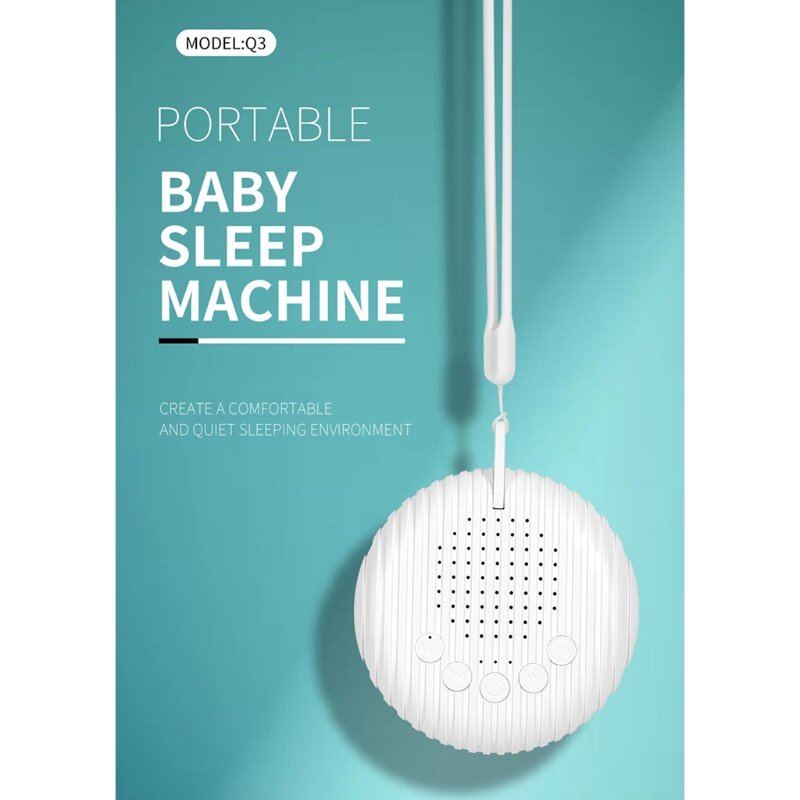 Machine à bruit blanc pour bébé et nouveau-né, 10 sons naturels, bruit blanc pour enfants, maison, bureau, USB, portable