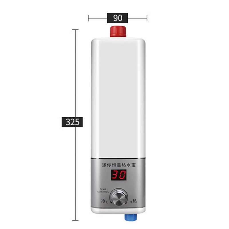 5500 Вт Мини кухонный водонагреватель мгновенный цифровой термостатический электрический водонагреватель для кухни ванной комнаты