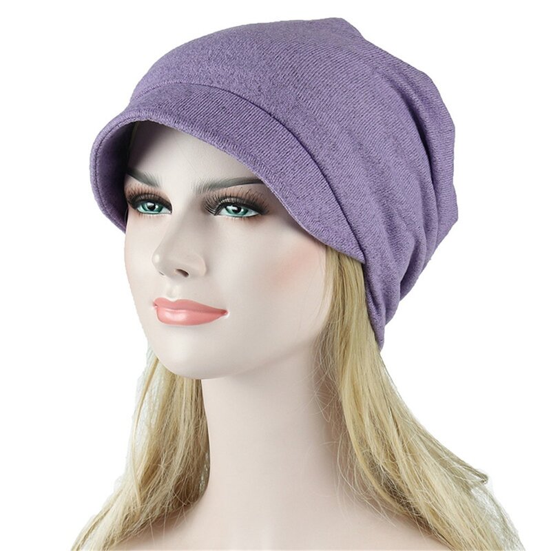 Nuovo cappello di moda da donna Casual treccia India cappello musulmano con volant cancro chemio cappello Beanie sciarpa turbante copricapo avvolgente