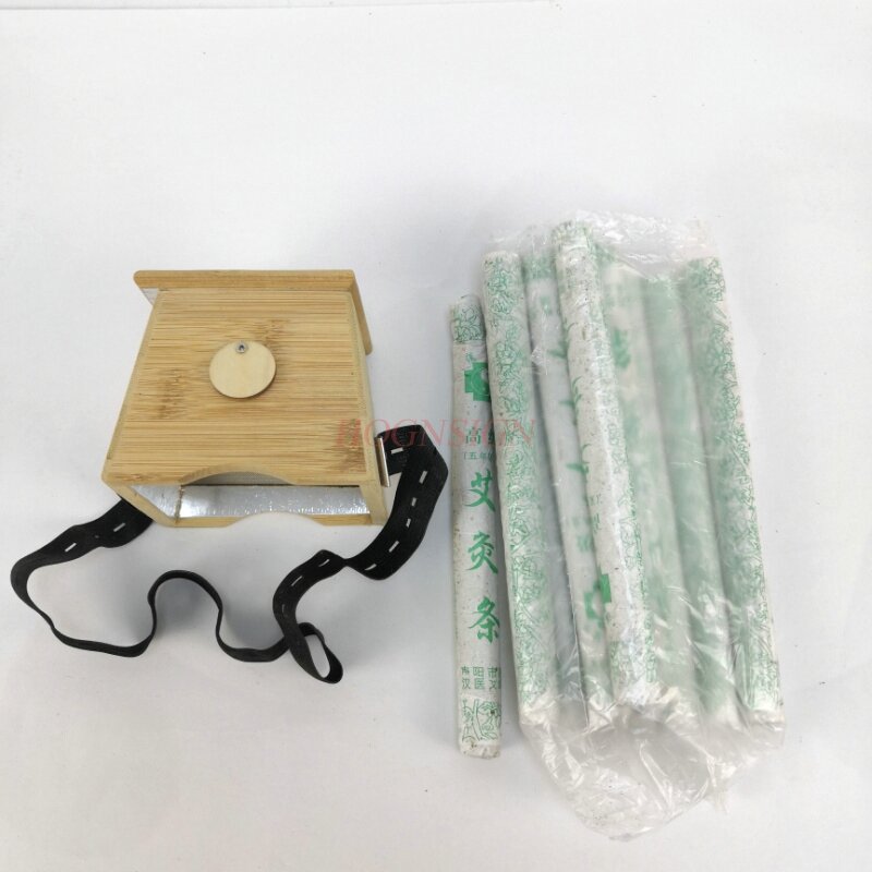 Caja de moxibustión, soporte de palo de Moxa de bambú, masajeador, dispositivo corporal, herramienta de tratamiento, terapia para brazo, pierna, Abdomen, masaje